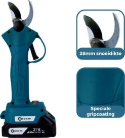 NovarGarden® Elektrische Snoeischaar NG1 - 2x Accu - Elektrisch - Takkenschaar - Op Batterij - 28mm 18 NovarGarden® Elektrische Snoeischaar NG1 - 2x Accu - Elektrisch - Takkenschaar - Op Batterij - 28mm -Gardena Winkel 1089x1200
