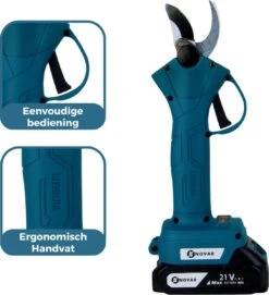 NovarGarden® Elektrische Snoeischaar NG1 - 2x Accu - Elektrisch - Takkenschaar - Op Batterij - 28mm 22 NovarGarden® Elektrische Snoeischaar NG1 - 2x Accu - Elektrisch - Takkenschaar - Op Batterij - 28mm -Gardena Winkel 1095x1200