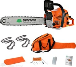 TIMBERPRO - Kettingzaag – Benzine - 62 Cc - Zwaardlengte 50 Cm - Transportzak - 2e Ketting 14 TIMBERPRO - Kettingzaag – Benzine - 62 Cc - Zwaardlengte 50 Cm - Transportzak - 2e Ketting -Gardena Winkel 1200x1059 1