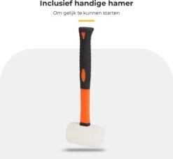 Maatworkz - Houtklover + Hamer - Houtsplijter - Houtkliever - Houtklover Voor Aanmaakhout - Gietijzer - Zwart -Gardena Winkel 1200x1110