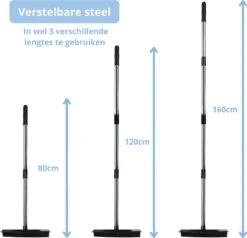 2 In 1 Rubberen Bezem – Bezem Binnen & Buiten – Vloerwisser Met Steel - Met Huisdierhaar Verwijderaar - Vloertrekker – Veger - Extra Lang 160cm 27 2 In 1 Rubberen Bezem – Bezem Binnen & Buiten – Vloerwisser Met Steel - Met Huisdierhaar Verwijderaar - Vloertrekker – Veger - Extra Lang 160cm -Gardena Winkel 1200x1156 6