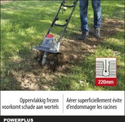 Powerplus POWEG7010 Tuinfrees - 1050W - Werkbreedte 320mm - Werkdiepte Max. 220mm - Incl. 4 Messen 10 Powerplus POWEG7010 Tuinfrees - 1050W - Werkbreedte 320mm - Werkdiepte Max. 220mm - Incl. 4 Messen -Gardena Winkel 1200x1178 8