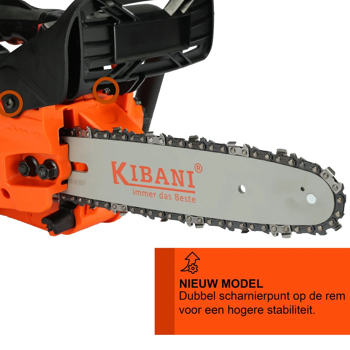 Kibani Kettingzaag Benzine - 25.4 Cc / 1 Pk 2-takt Motor - Incl. Extra Ketting - Zwaardlengte 25 Cm / 10 Inch – Easy-Startsysteem - Snoeizaag 6 Kibani Kettingzaag Benzine - 25.4 Cc / 1 Pk 2-takt Motor - Incl. Extra Ketting - Zwaardlengte 25 Cm / 10 Inch – Easy-Startsysteem - Snoeizaag - Afbeelding 4