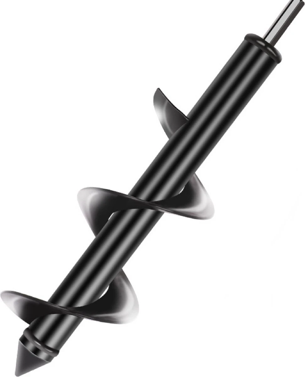 Merkloos Grondboor - Grondboor Voor Boormachine - Bollenplanter - Palenboor - Boor - Tuin - 60 Cm - 8 CM 4 Merkloos Grondboor - Grondboor Voor Boormachine - Bollenplanter - Palenboor - Boor - Tuin - 60 Cm - 8 CM - Afbeelding 2